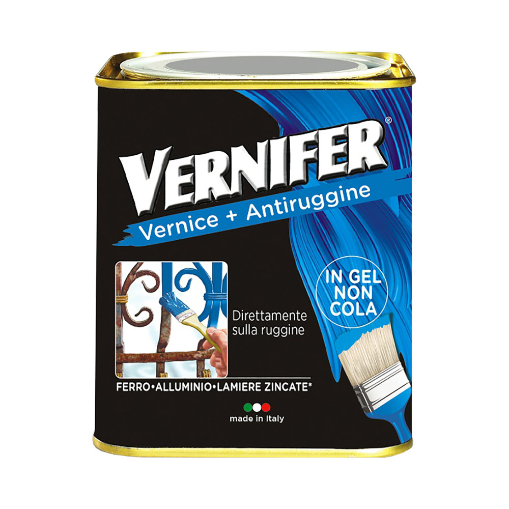 Smalto Antiruggine Vernifer in Gel 750 ml AREXONS - Nero Satinato