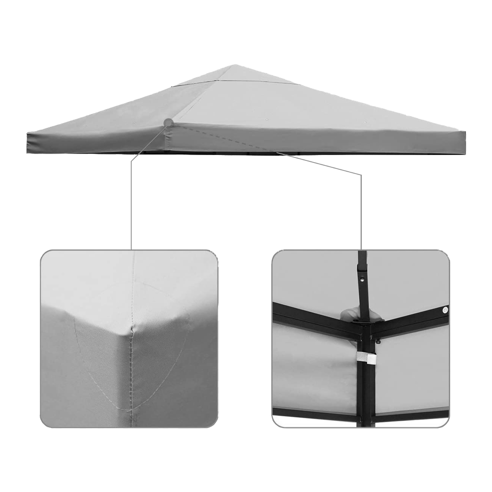 Top di Ricambio per Gazebo - Poliestere Bianco - FERLIVING 3x3 mt