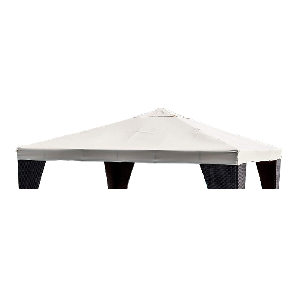 Top di Ricambio per Gazebo - Poliestere Bianco - FERLIVING 3x3 mt