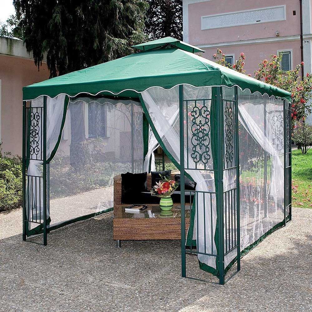 Top di Ricambio per Gazebo - Poliestere Verde - FERLIVING 3x3 mt