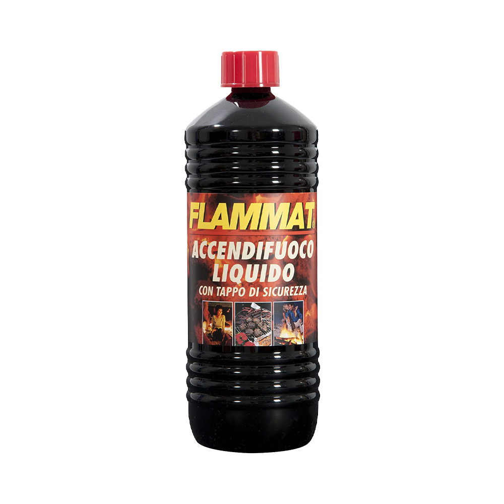 Accendifuoco Liquido Inodore 1 LT FLAMMAT - Scatola 12 Pezzi