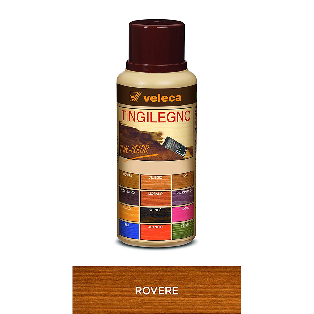 Colorante Legno ad Acqua Tingilegno Tival Color 250 ml VELECA - Rovere