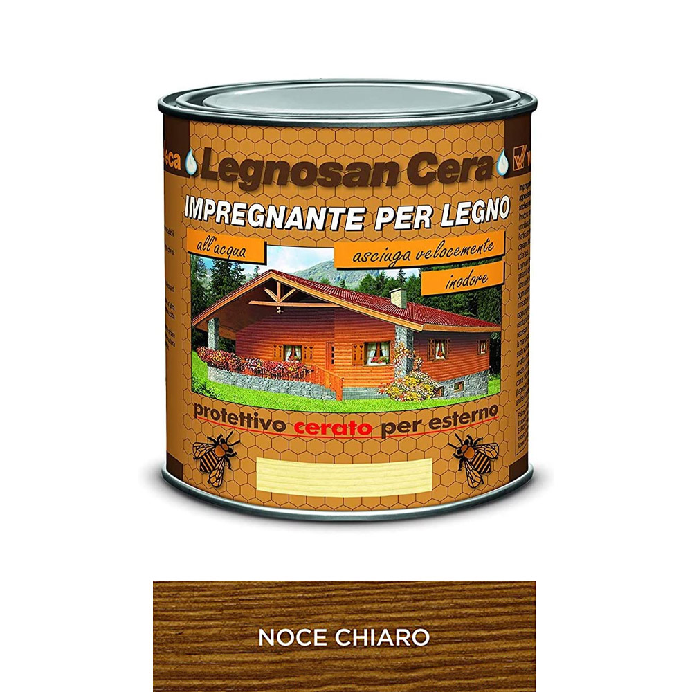 Impregnante all'Acqua Legnosan Cera 750 ml VELECA - Noce Chiaro