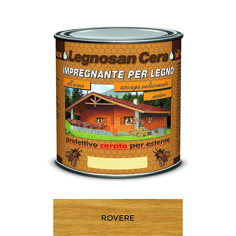 Impregnante all'Acqua Legnosan Cera 750 ml VELECA - Rovere