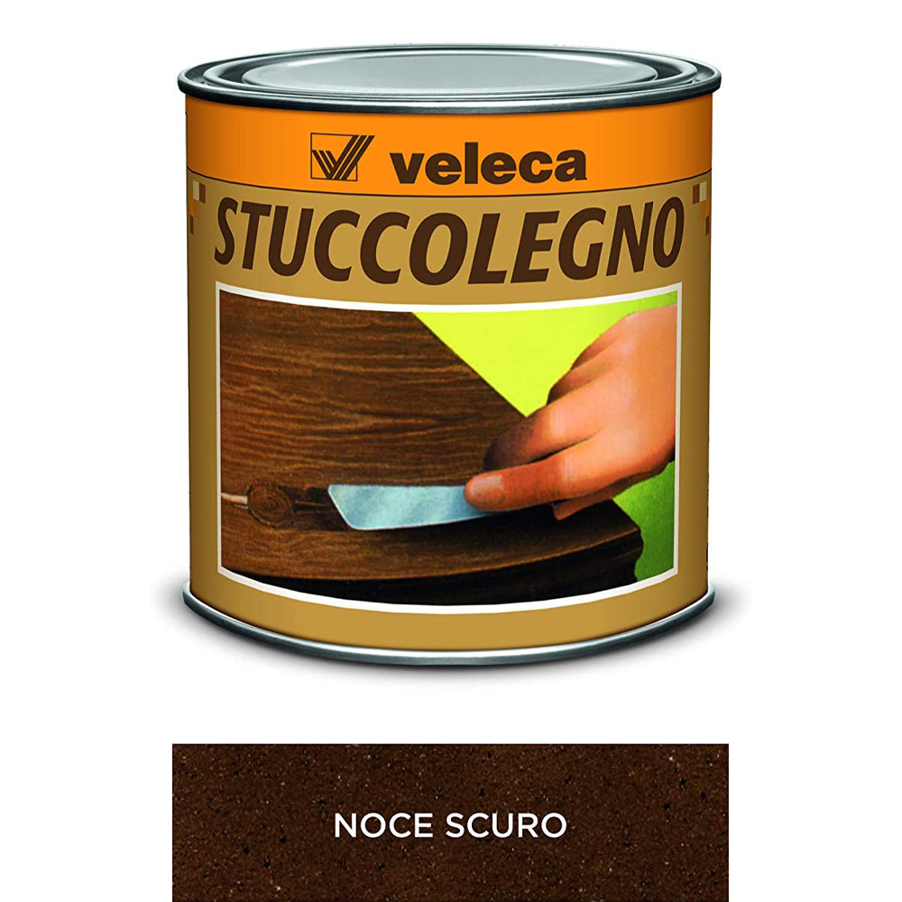 Pasta Stuccolegno 250 gr VELECA - Noce Scuro