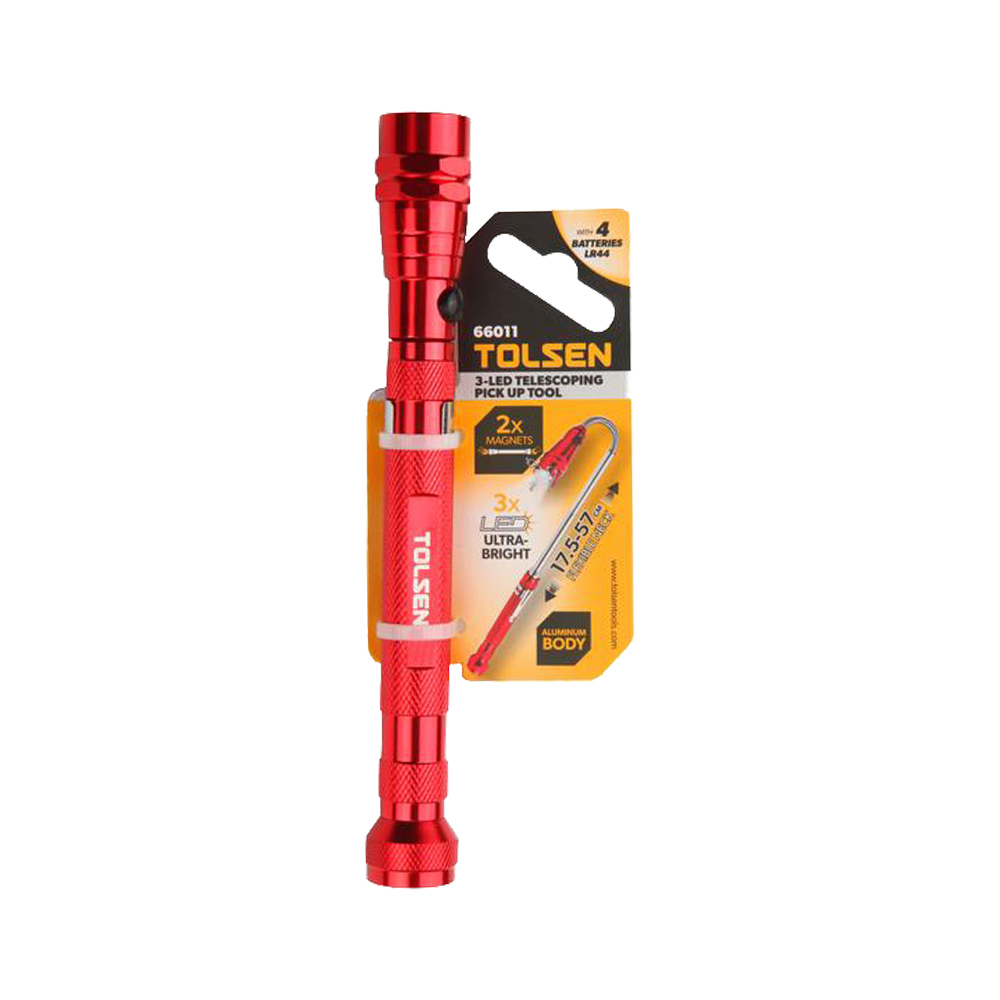 Torcia LED Magnetica con Collo Flessibile 17.5 - 57 cm TOLSEN