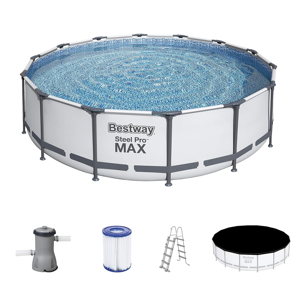 Piscina Fuori Terra Rotonda Steel Pro Max 427x107h cm BESTWAY - con Kit Completo