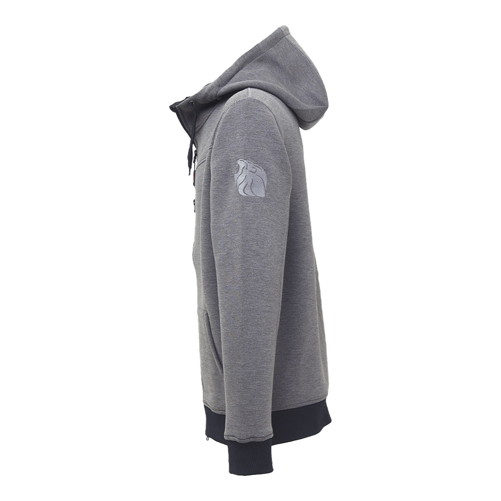 Felpa Full Zip con Cappuccio Performance Tasty Grey Meteorite U-POWER - Taglia M