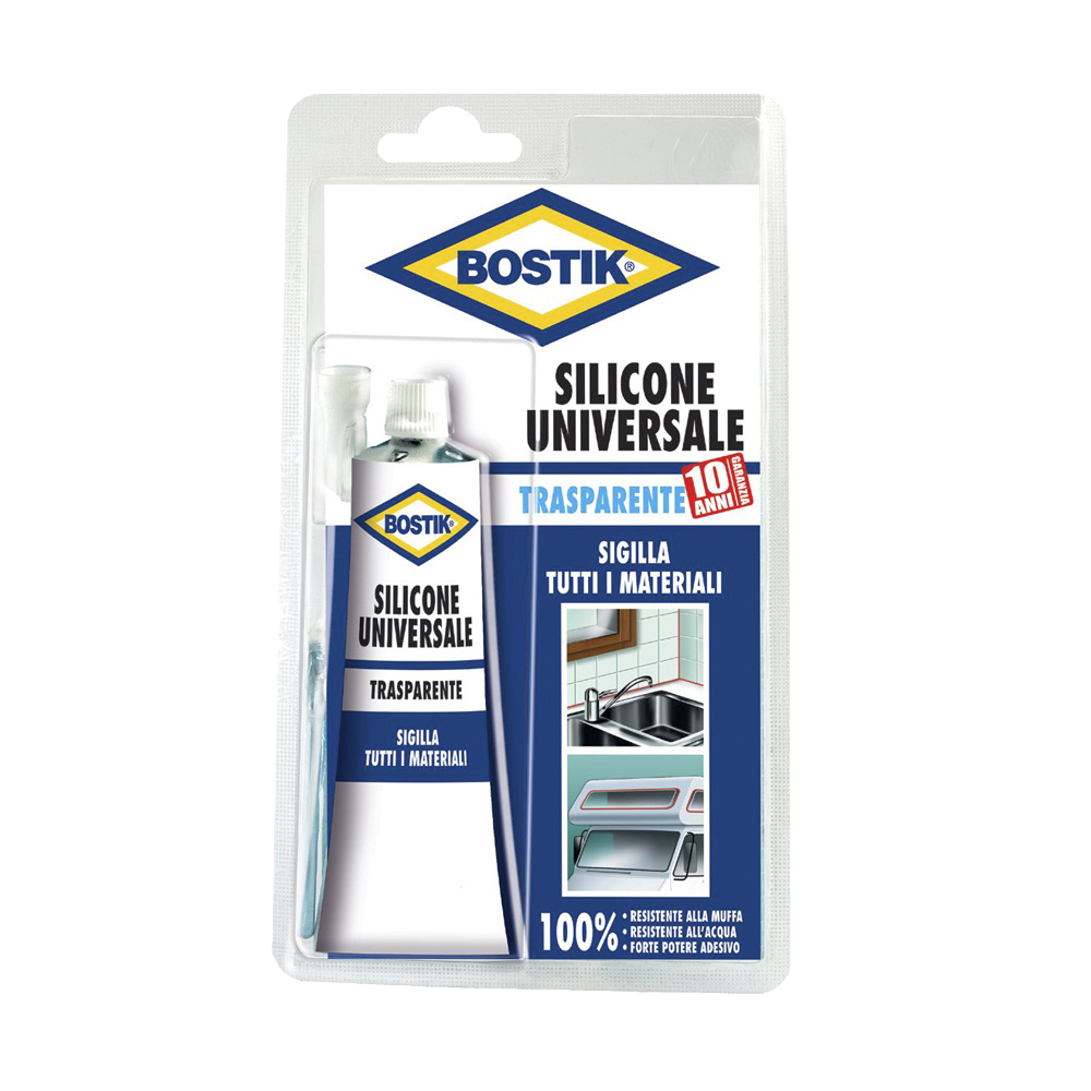 Silicone Universale per Giunti e Fessure BOSTIK 60 ml - Trasparente