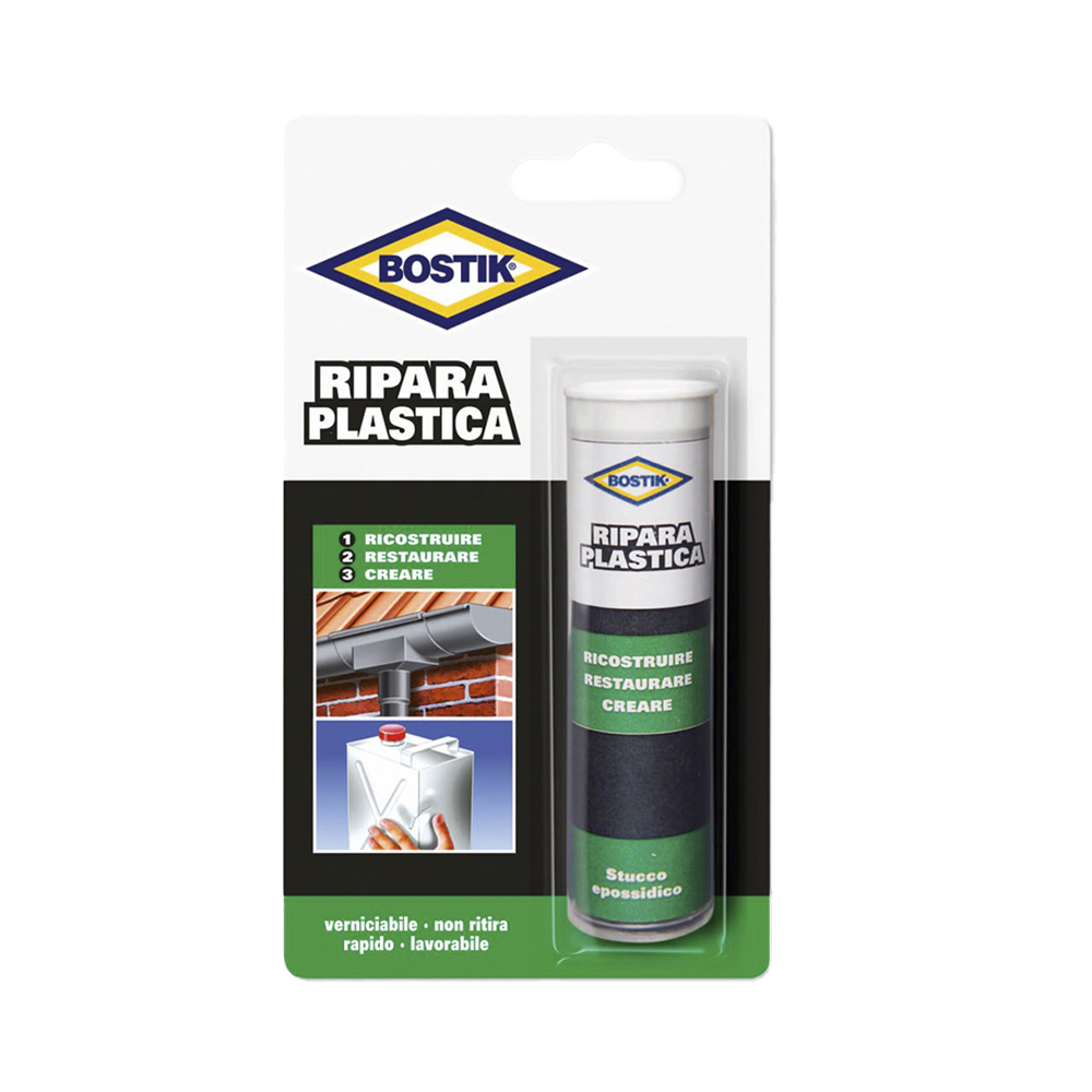 Stucco Epossidico Ripara Plastica BOSTIK 56 g