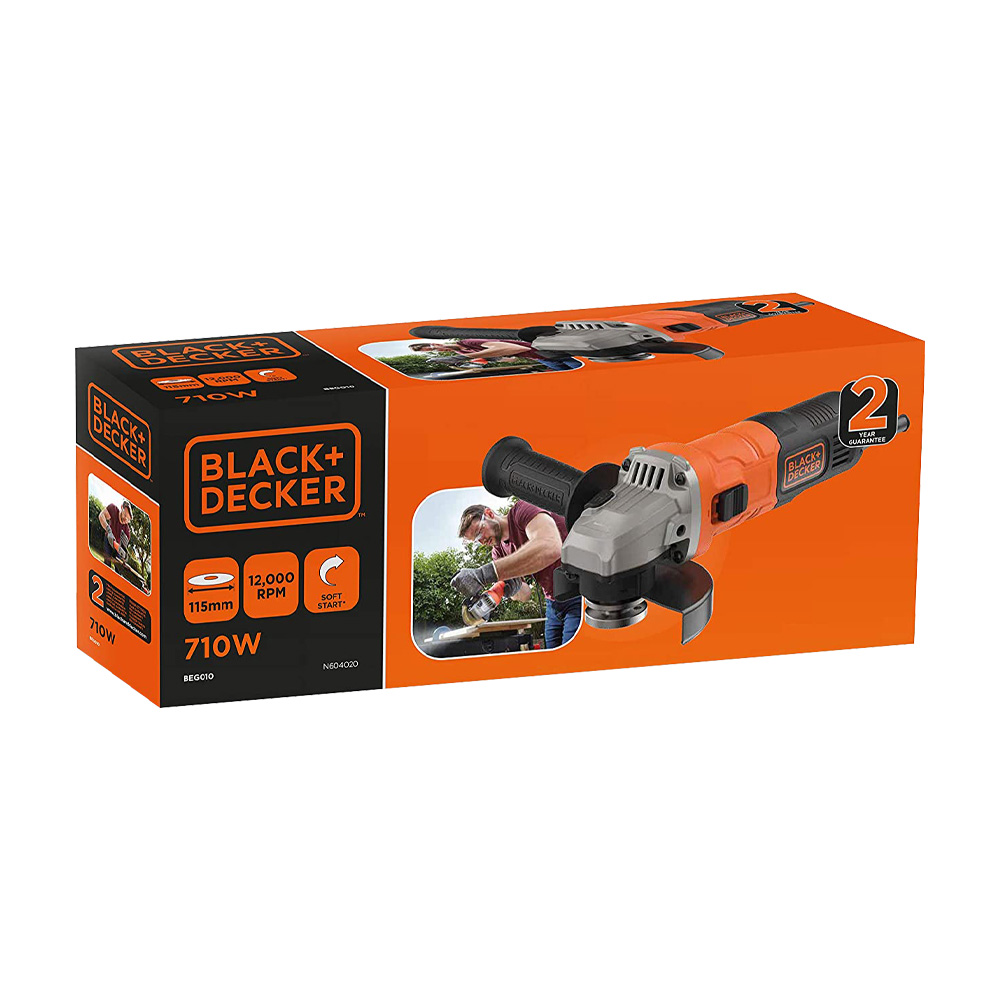 Smerigliatrice Angolare Professionale 710W BLACK DECKER - 115 mm