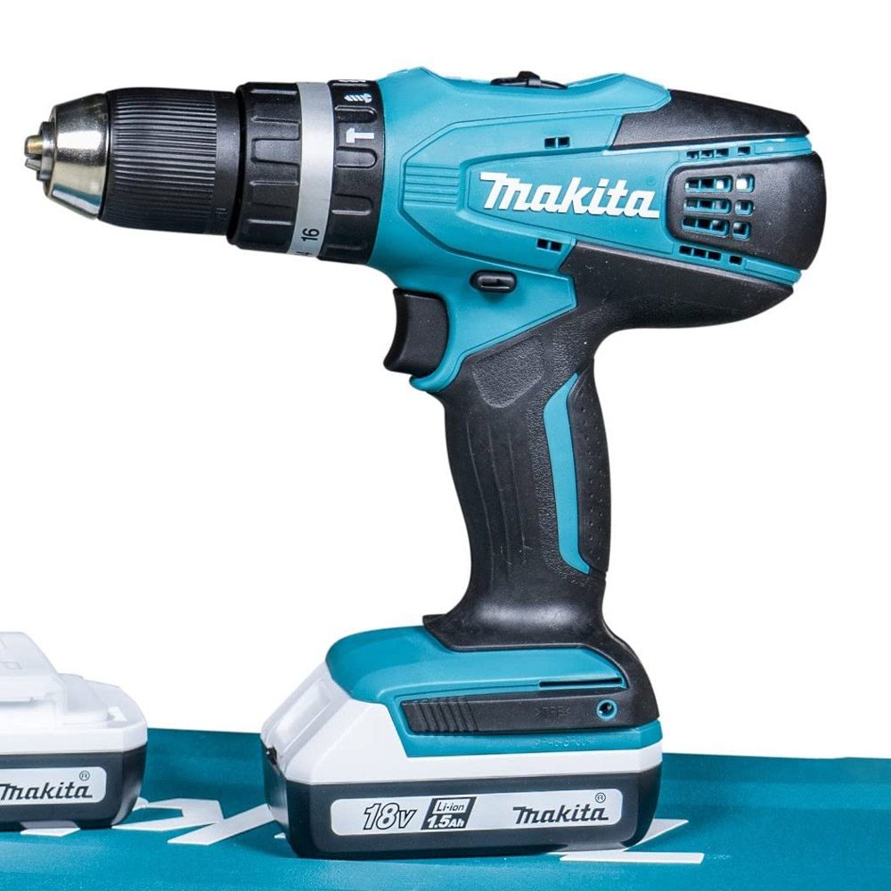 Trapano a Batteria 18V con Percussione MAKITA HP457DWE con 2 Batterie 1.5 AH