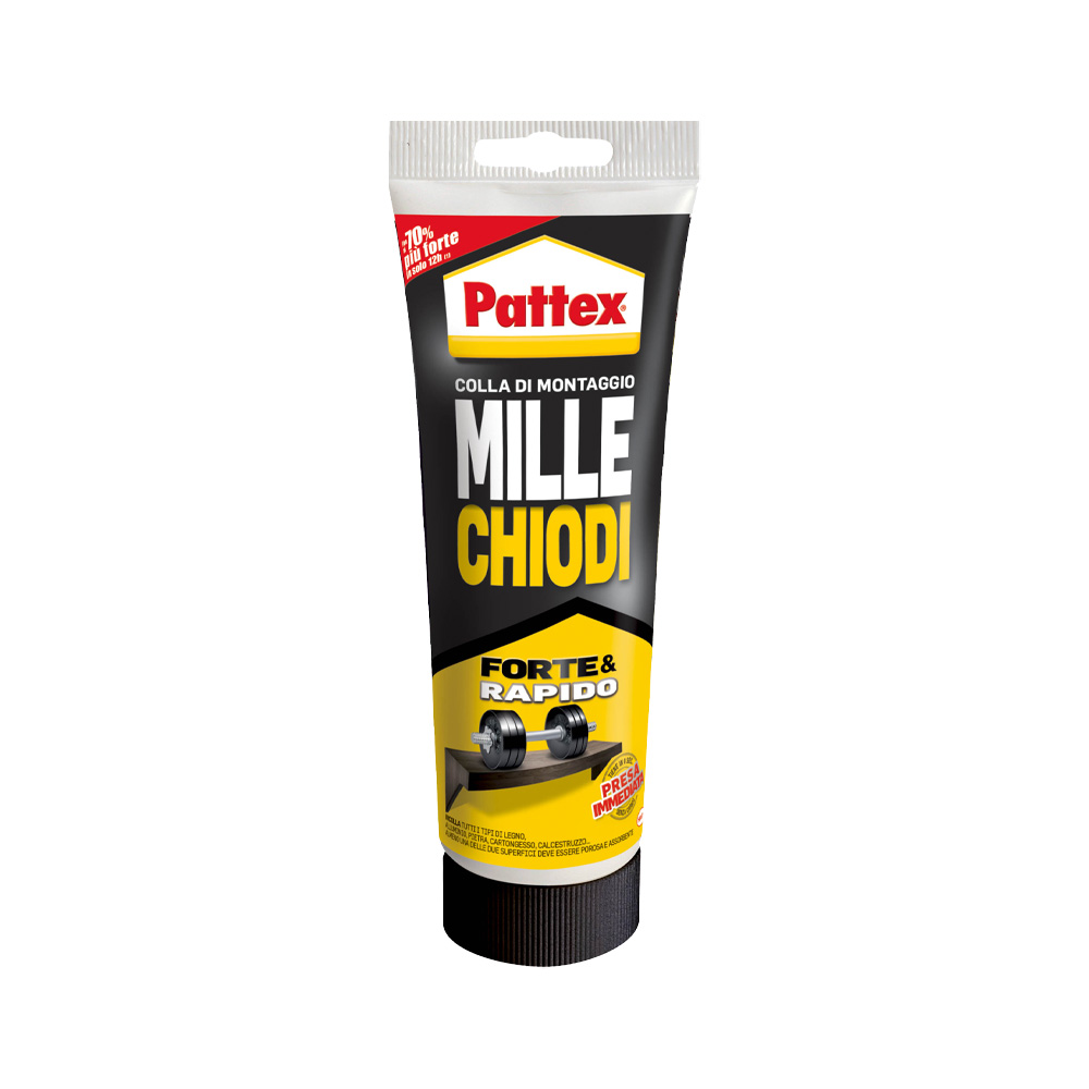 Adesivo di Montaggio Millechiodi Forte e Rapido PATTEX 100 gr