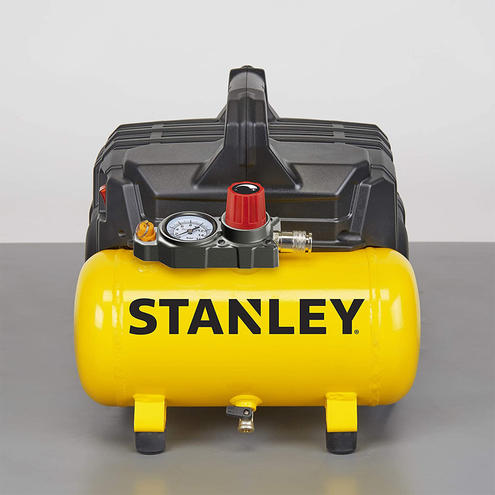 Compressore Silenziato Portatile 1 Hp STANLEY - Serbatoio da 6 Lt