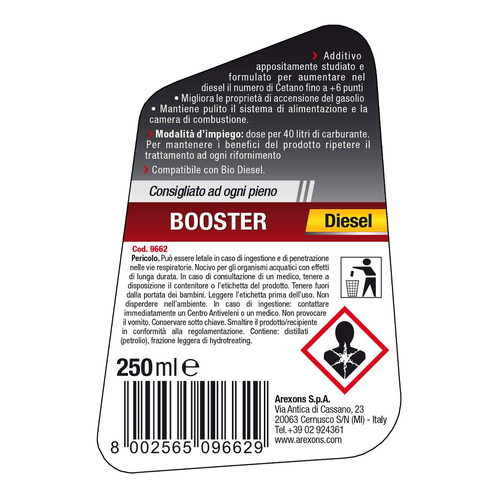 Additivo Booster per Motori Diesel AREXONS 250 ml