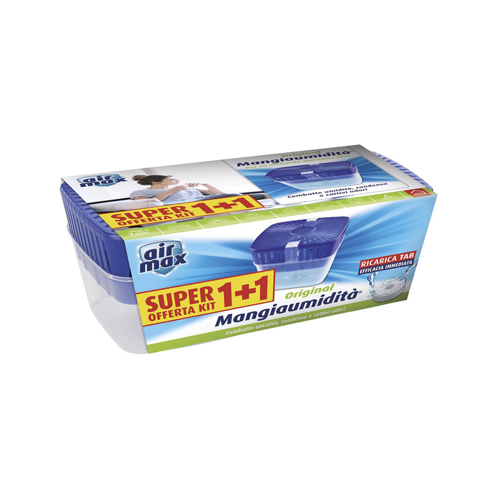 Vaschette Assorbiumidita AIR MAX Promo 2 Vaschette e 1 Ricarica 450 gr