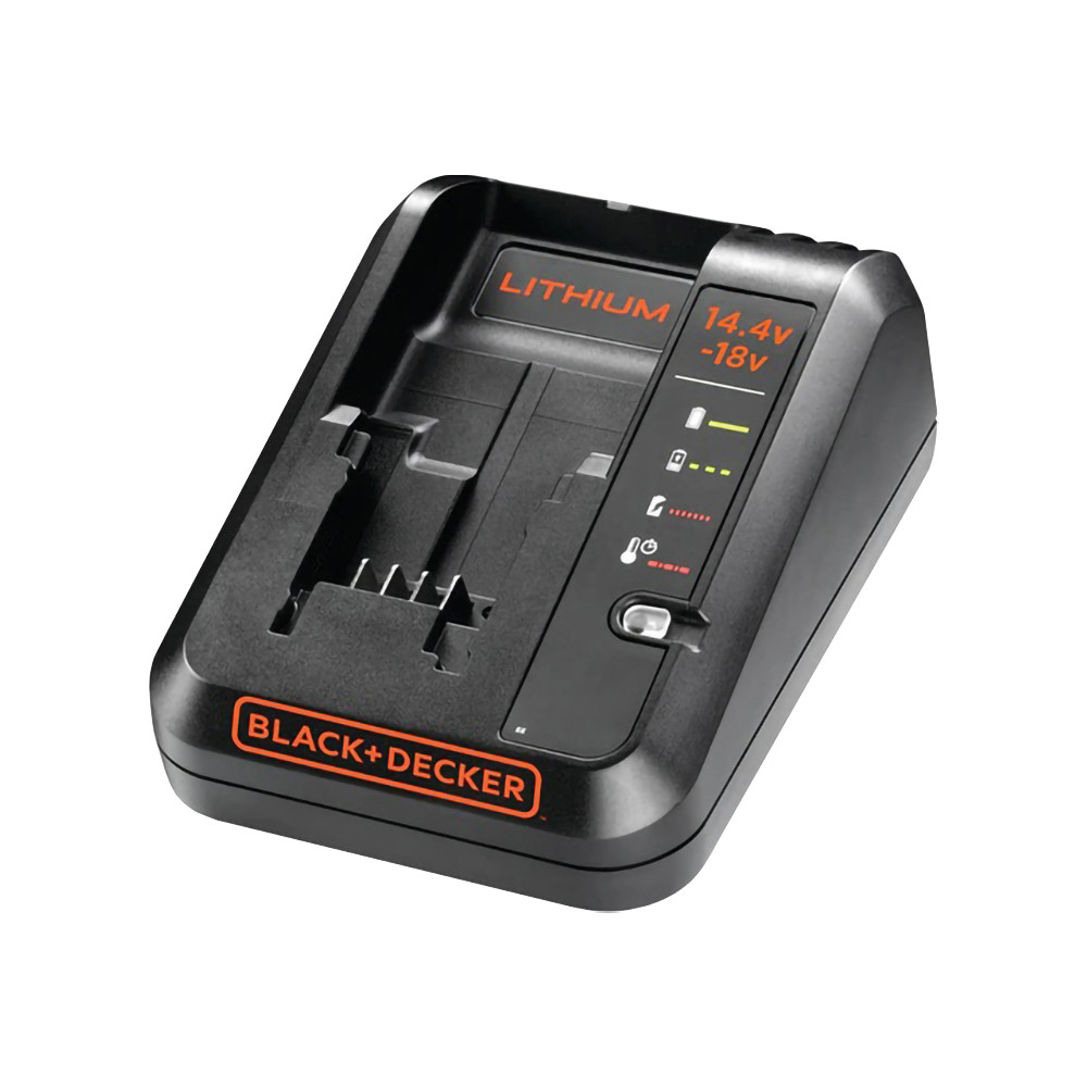 Caricabatterie rapido black decker per batterie litio da 14,4v a 18v.