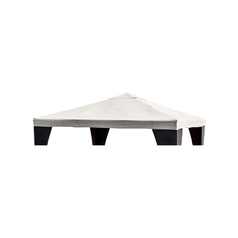 Top di Ricambio per Gazebo - Poliestere Bianco - FERLIVING 3x4 mt