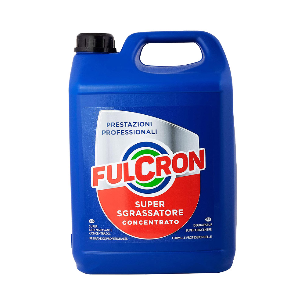 Super Sgrassatore Detergente Professionale Concentrato FULCRON 5 Lt