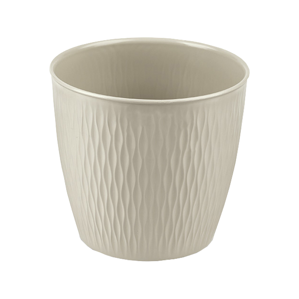 Vaso in PVC Liberty Tondo 25x23 cm STEFANPLAST - Bianco