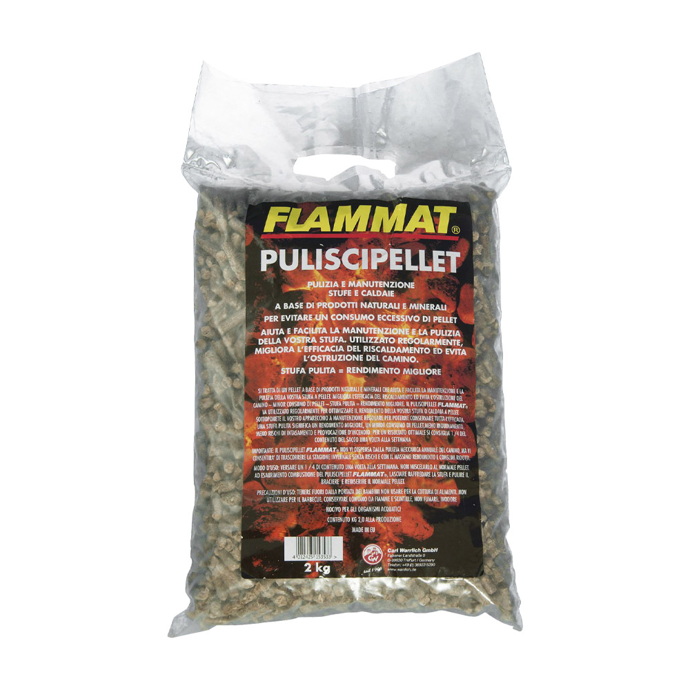 Puliscipellet per Stufe e Caldaie FLAMMAT - Sacco monodose da 2 kg