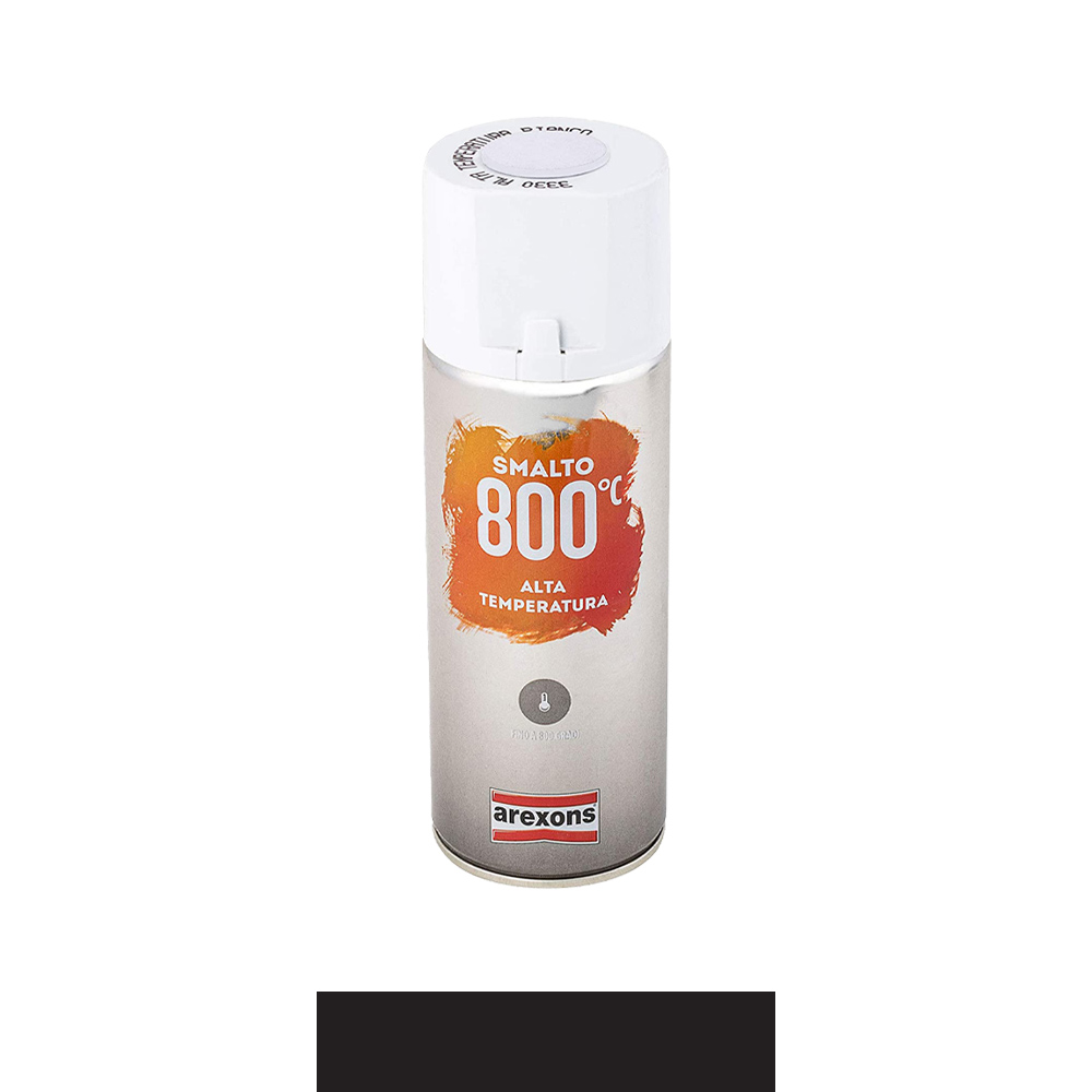 Smalto Acrilico Spray Alta Temperatura 400 ml AREXONS - Nero