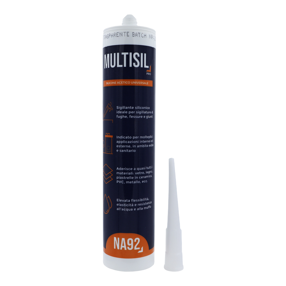 Silicone Universale Multisil Pro 280 ml NA92 - Trasparente