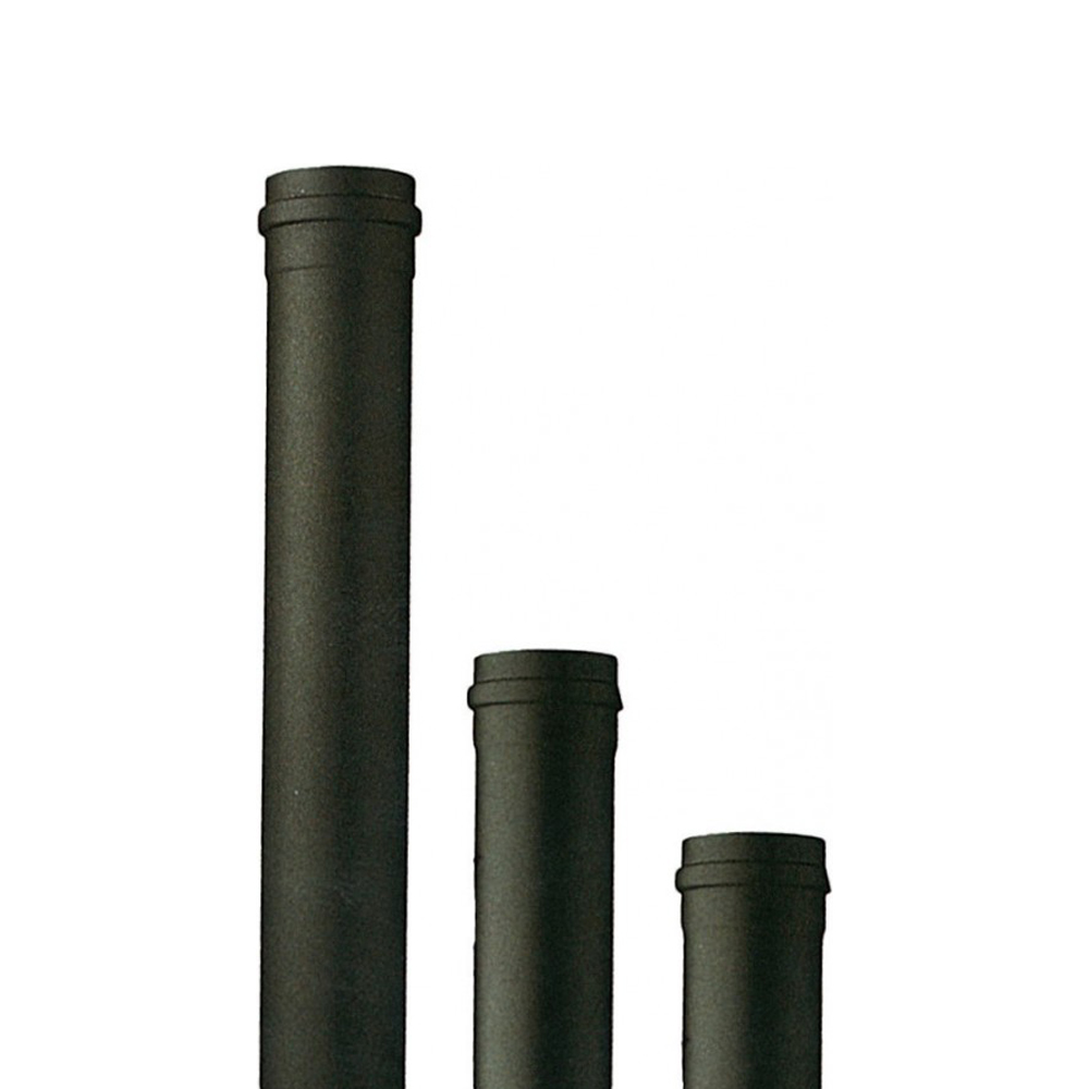 Tubo per Stufe a Pellet Nero Opaco 100 cm SAVE - Diametro 8 cm