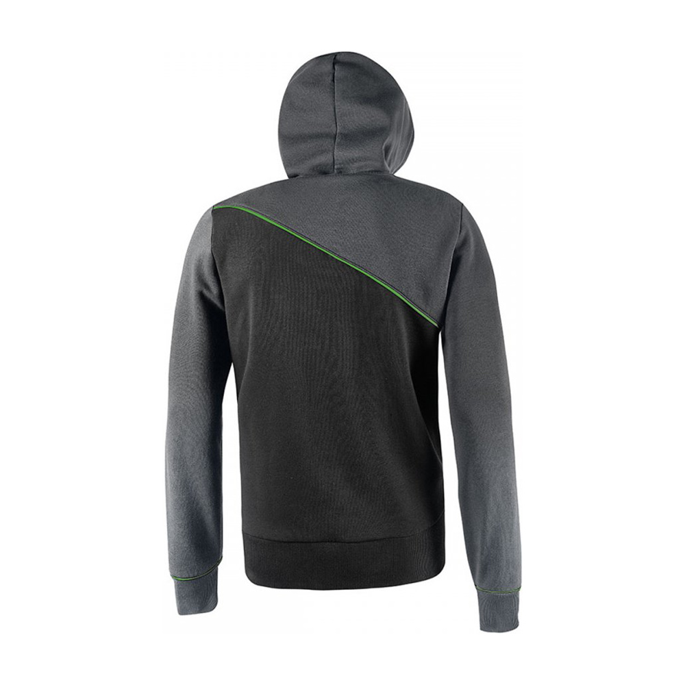 Felpa Full Zip con Cappuccio Enjoy Jupiter Asphalt Grey U-POWER - Taglia XXL