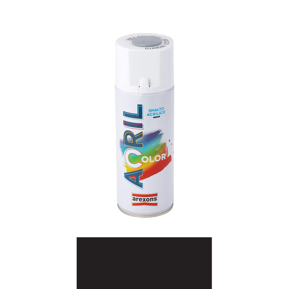 Smalto Spray Acril Color AREXONS 400 ml - Nero RAL 9005