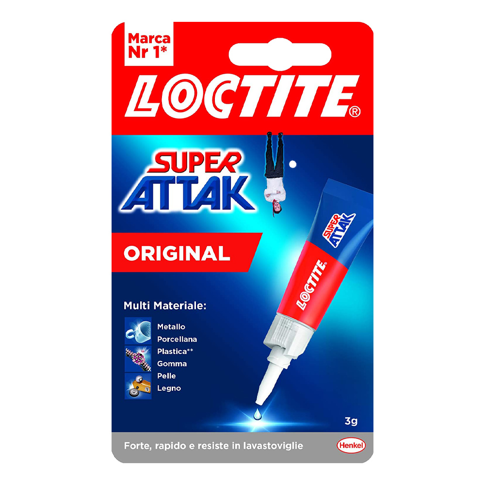 Adesivo Universale Istantaneo Super Attak Original LOCTITE 3 g