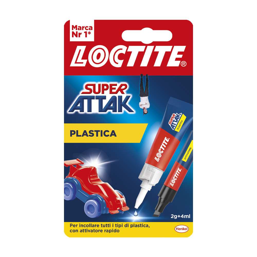 Adesivo Istantaneo Super Attak Plastica LOCTITE 2g+4ml