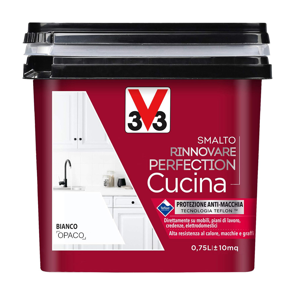 Smalto all'Acqua Rinnovare Perfection Cucina 750 ml V33 - Bianco Opaco