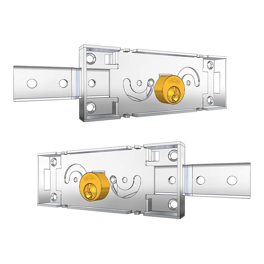 Coppia di Serrature Laterali Dx e Sx per Serrande PREFER - 3 Chiavi Unificate