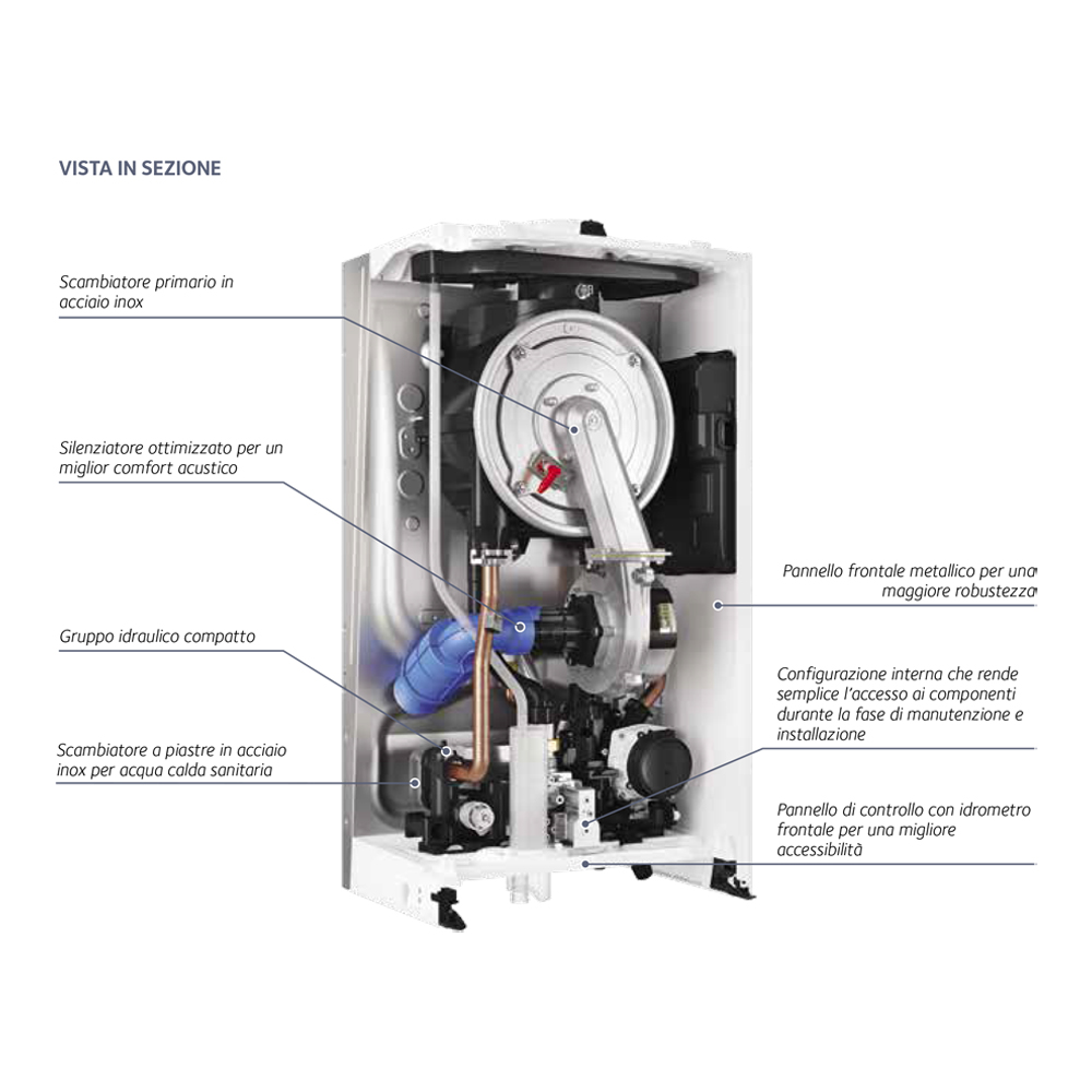 Caldaia Murale a Condensazione Inoa S 24 kW CHAFFOTEAUX - a Gas GPL-Metano 