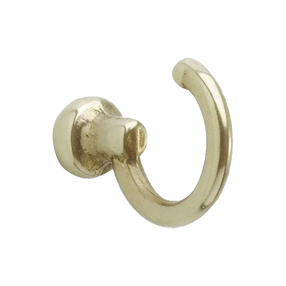 Gancio Leggero Medio per Tende 25 x 32 mm - Oro Lucido - 5 Pezzi