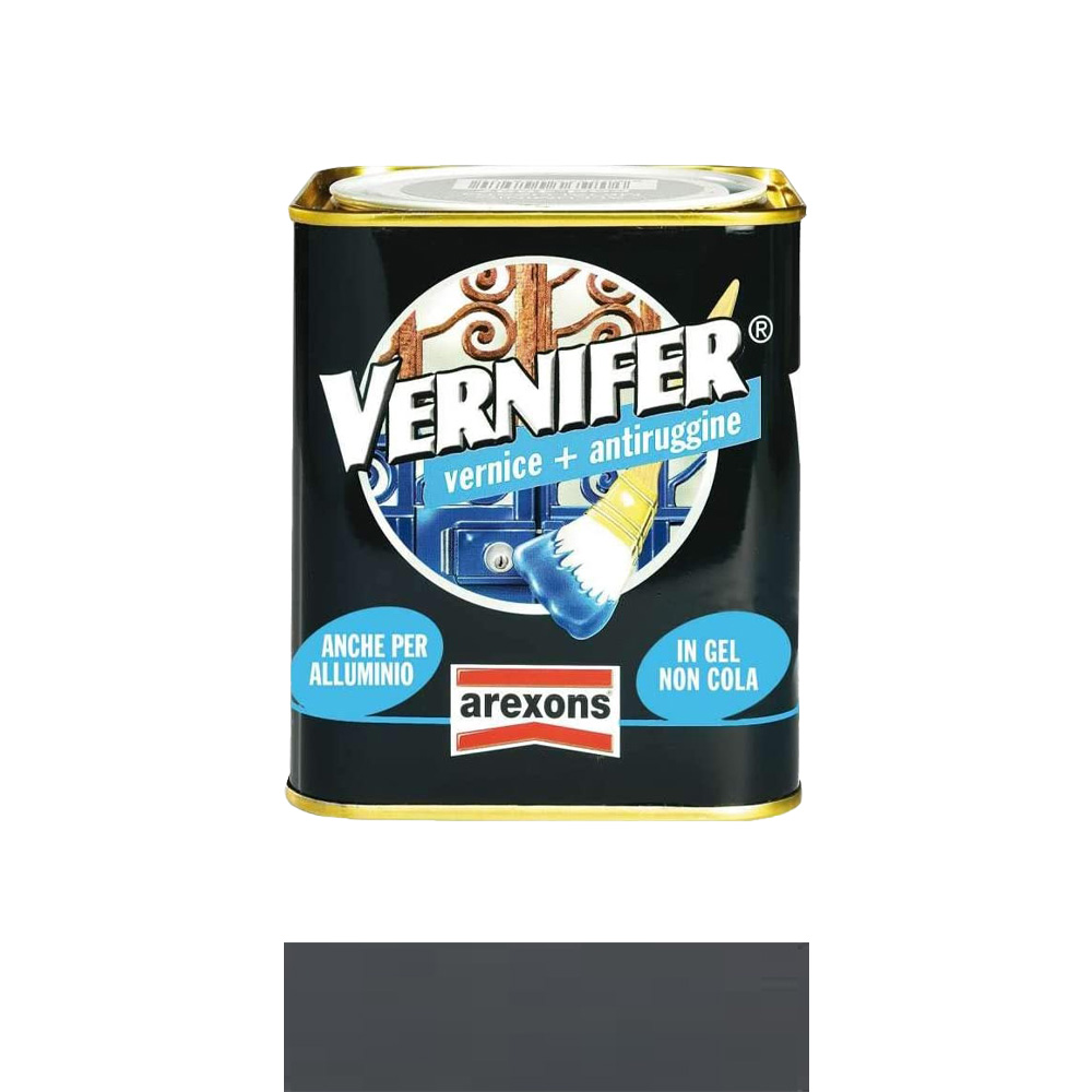 Smalto Antiruggine Vernifer in Gel 2 Lt AREXONS - Grafite Antichizzato