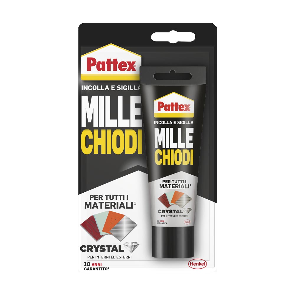 Adesivo di Montaggio Millechiodi Crystal PATTEX 90 g