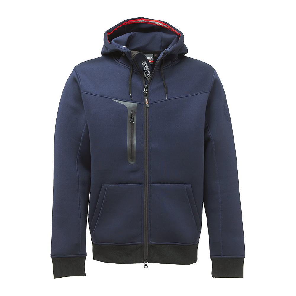 Felpa Full Zip con Cappuccio Performance Tasty Deep Blue U-POWER - Taglia XXL