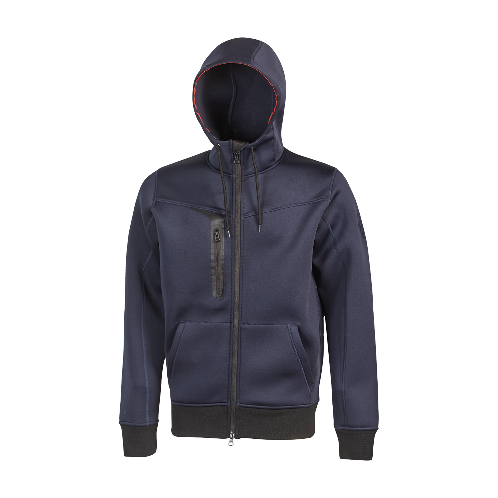 Felpa Full Zip con Cappuccio Performance Tasty Deep Blue U-POWER - Taglia XXL