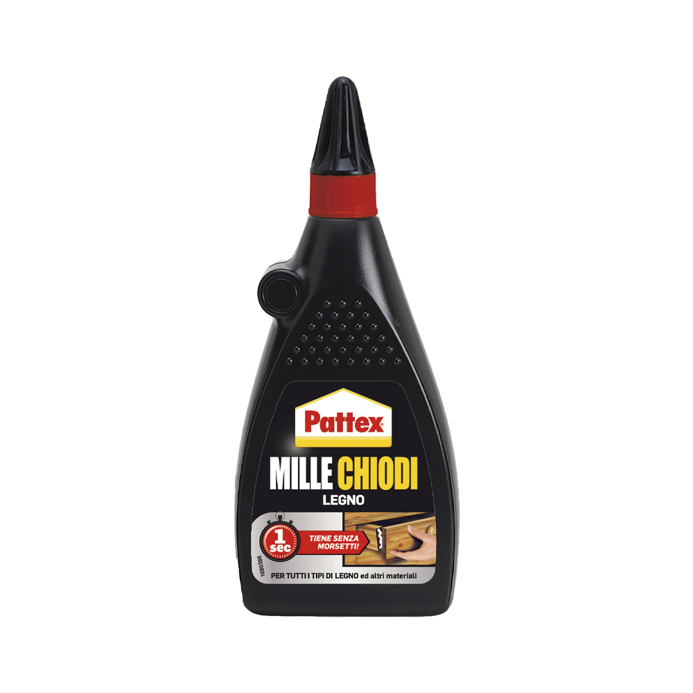 Adesivo di Montaggio a base Acqua Mille Chiodi Legno PATTEX 200 g