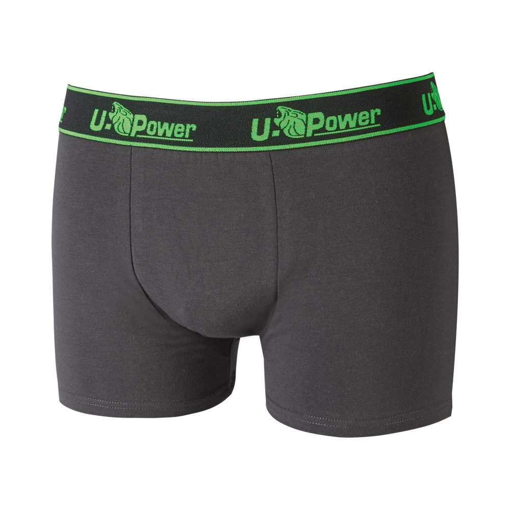 Boxer Skin in Cotone Asphalt Grey Taglia M U-POWER - Conf. 3 pz