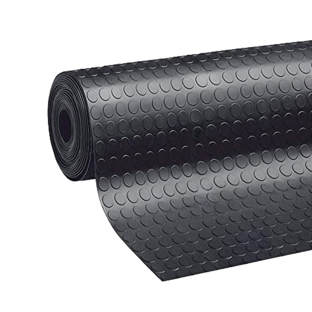 Tappeto in Gomma Bollato 1,3 mm x 200h cm Nero - Vendita al Metro Lineare